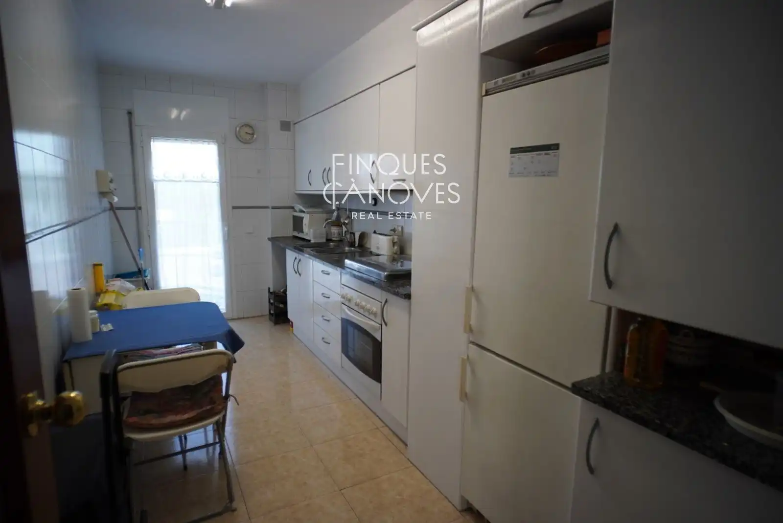 Kitchen of Flat for sale in Girona  with Heating, Terrace and Furnished