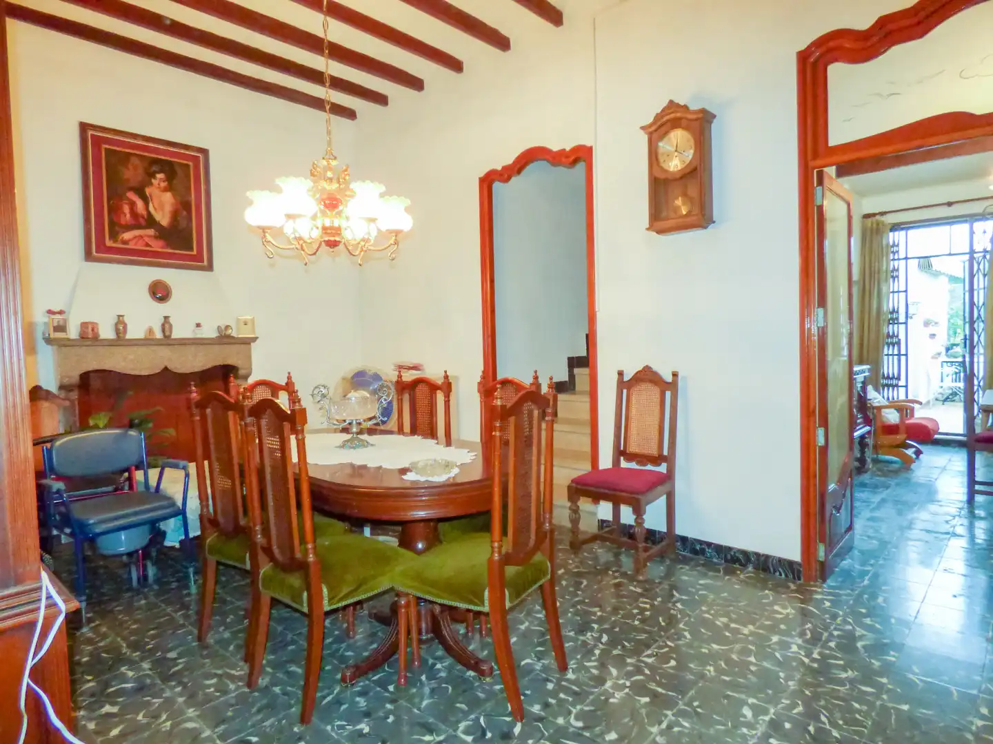 Menjador de Casa adosada en venda en Sagra amb Jardí privat i Terrassa