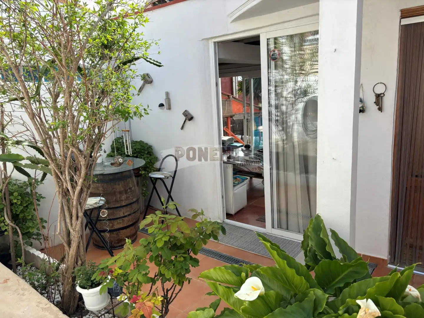 Terrassa de Casa o xalet en venda en Santa Eulària des Riu amb Aire condicionat, Jardí privat i Terrassa