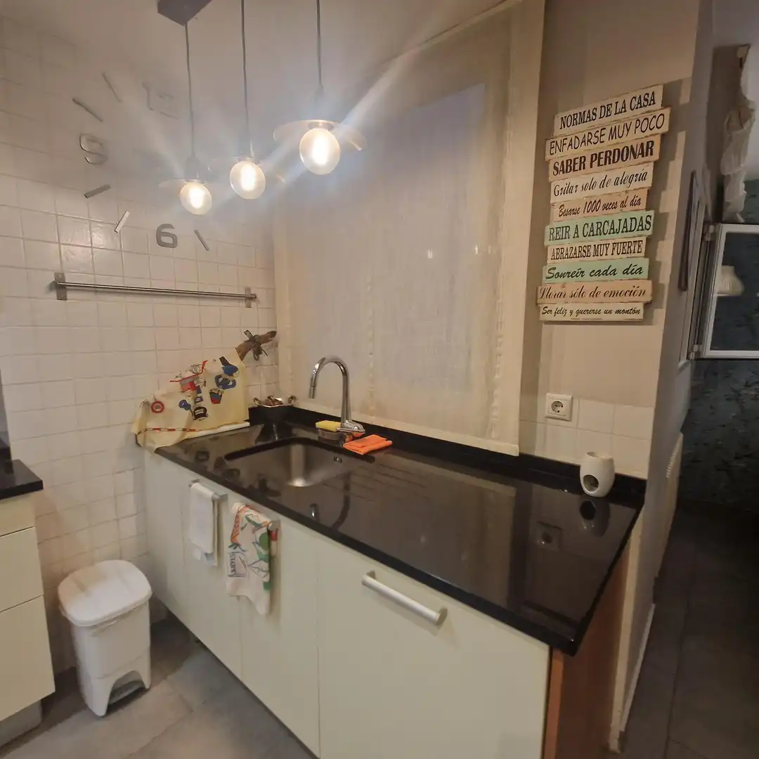Kitchen of Flat for sale in Madrid  with Air Conditioner, Heating and Private garden
