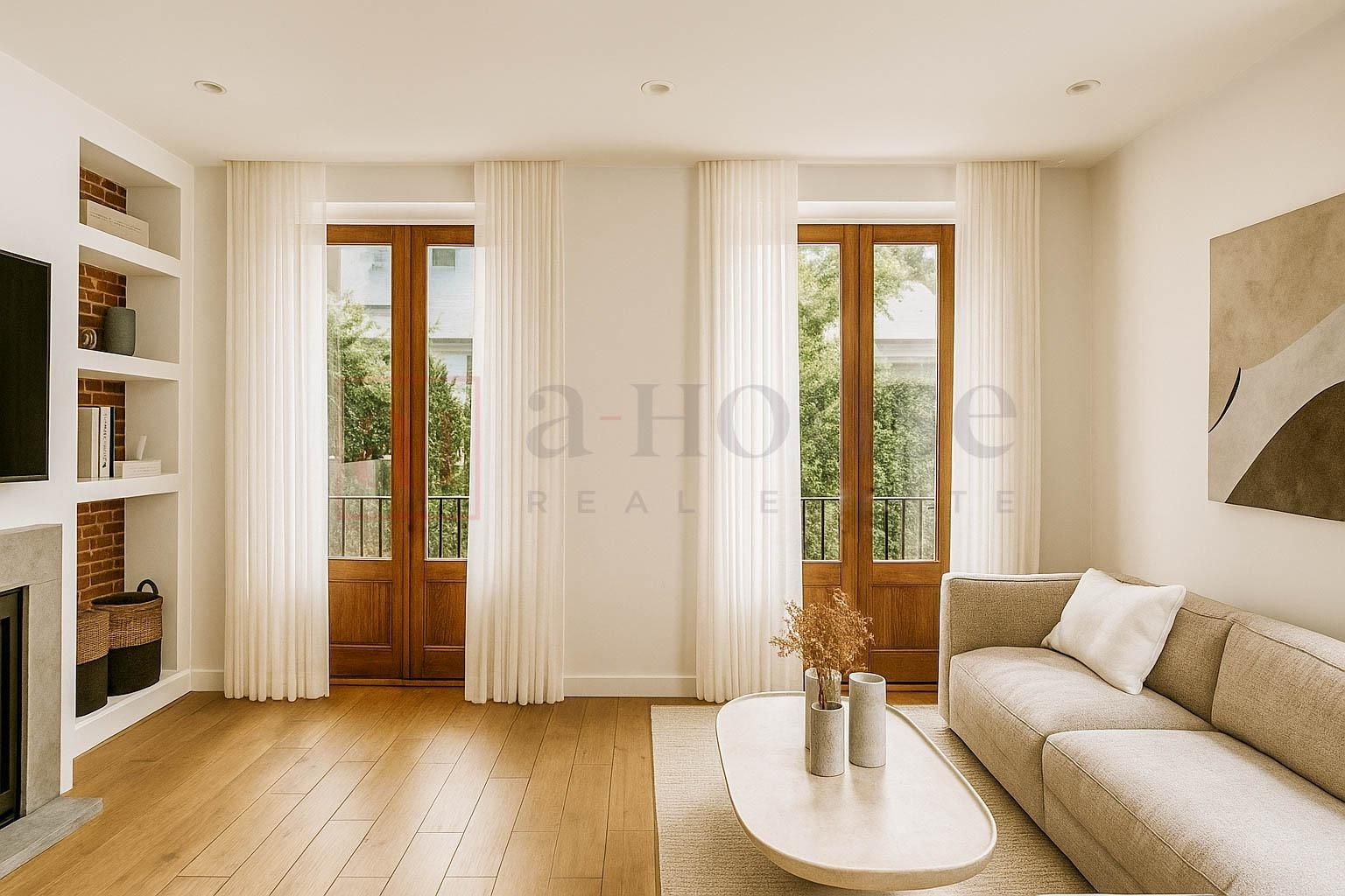 Sala d'estar de Pis en venda en  Madrid Capital amb Aire condicionat, Calefacció i Balcó