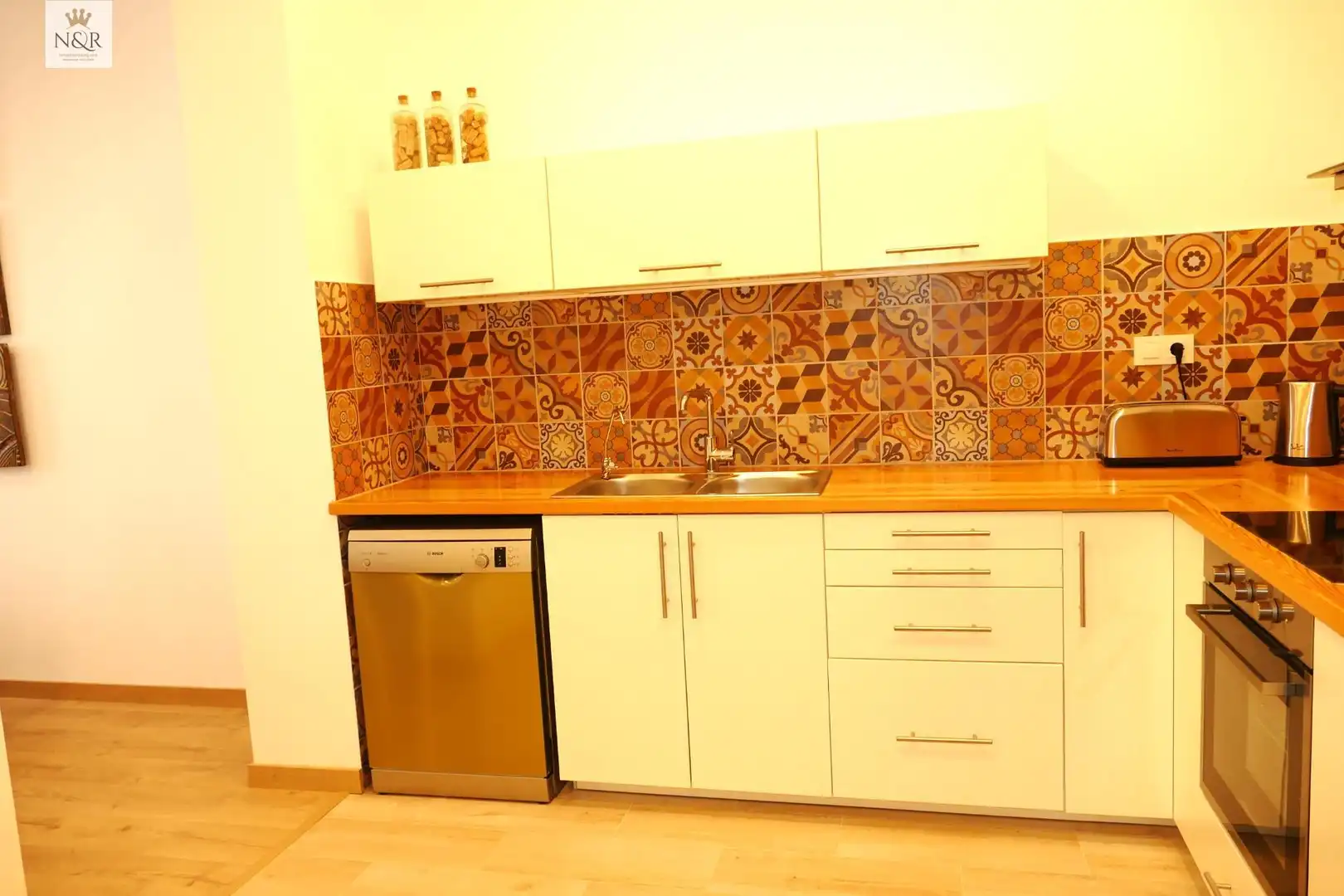 Cuina de Casa o xalet en venda en Maó - Mahón amb Jardí privat, Parquet i Terrassa