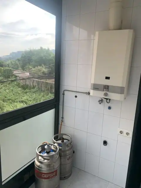 Terraza de Apartamento en venta en Marín con Parquet, Trastero y Amueblado