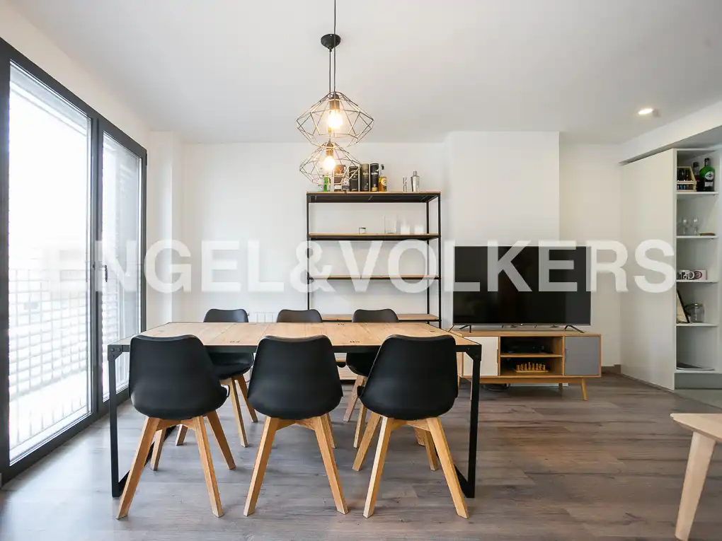 Esszimmer von Wohnung zur Miete in Valencia mit Klimaanlage, Heizung und Terrasse