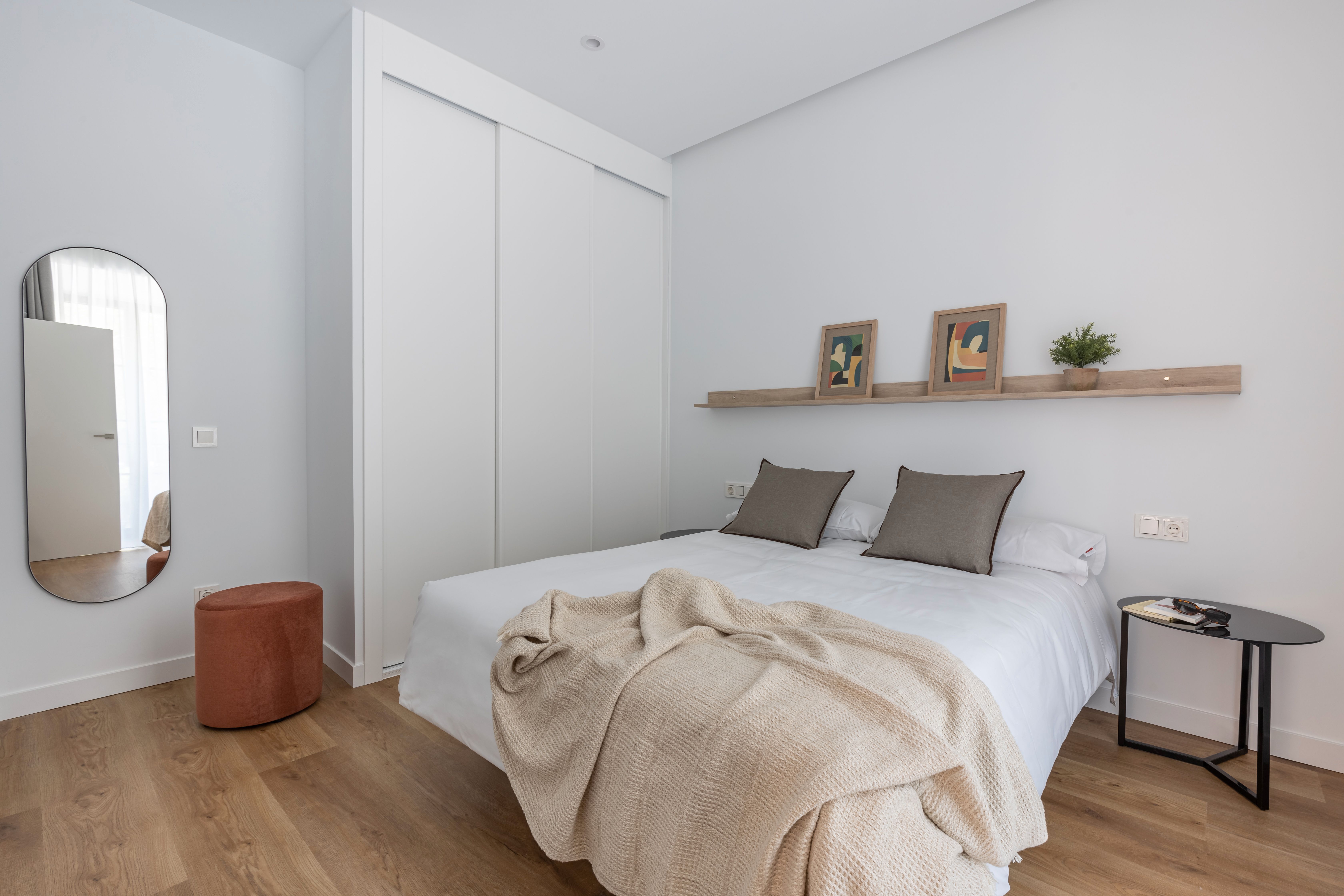 Dormitori de Apartament de lloguer en Ciudad Real Capital amb Aire condicionat, Calefacció i Moblat