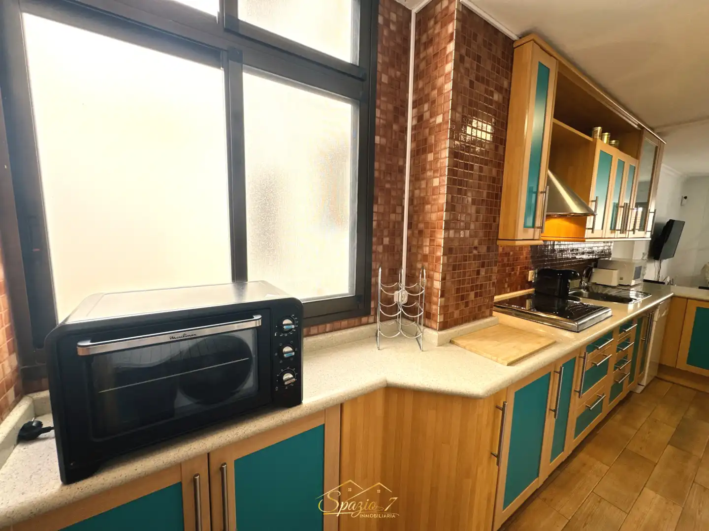 Cocina de Piso de alquiler en Agaete con Amueblado, Horno y Lavadora