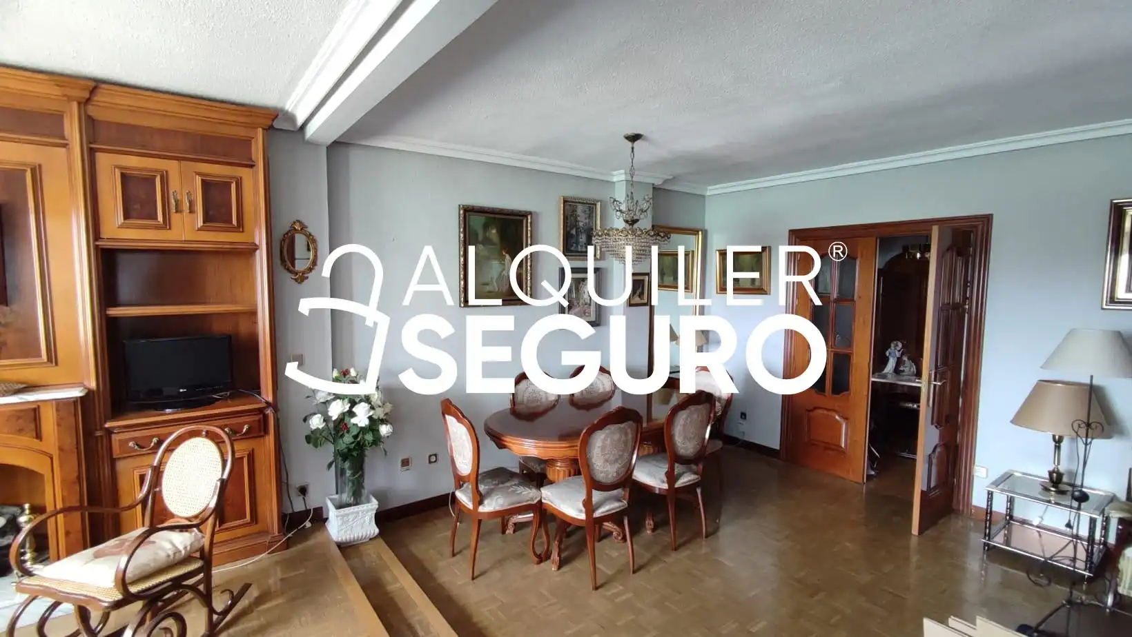 Comedor de Piso de alquiler en Madrid con Calefacción, Terraza y Amueblado