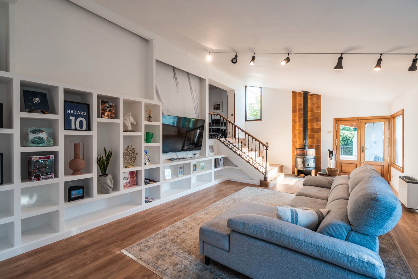 Sala de estar de Casa o chalet en venta en Las Rozas de Madrid con Aire acondicionado, Calefacción y Jardín privado