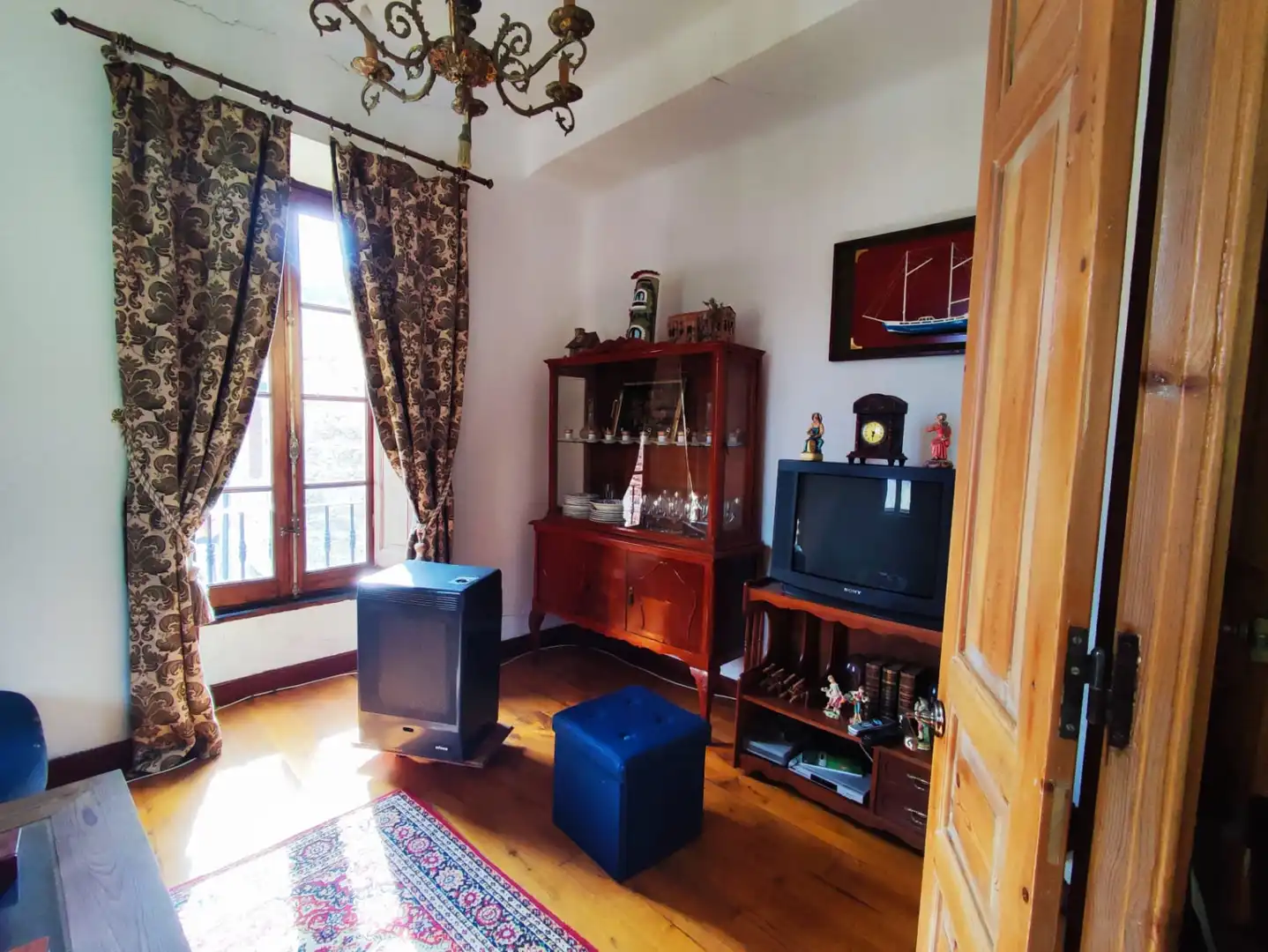 Living room of Houses for sale in Miera  with Private garden, Parquet flooring and Terrace