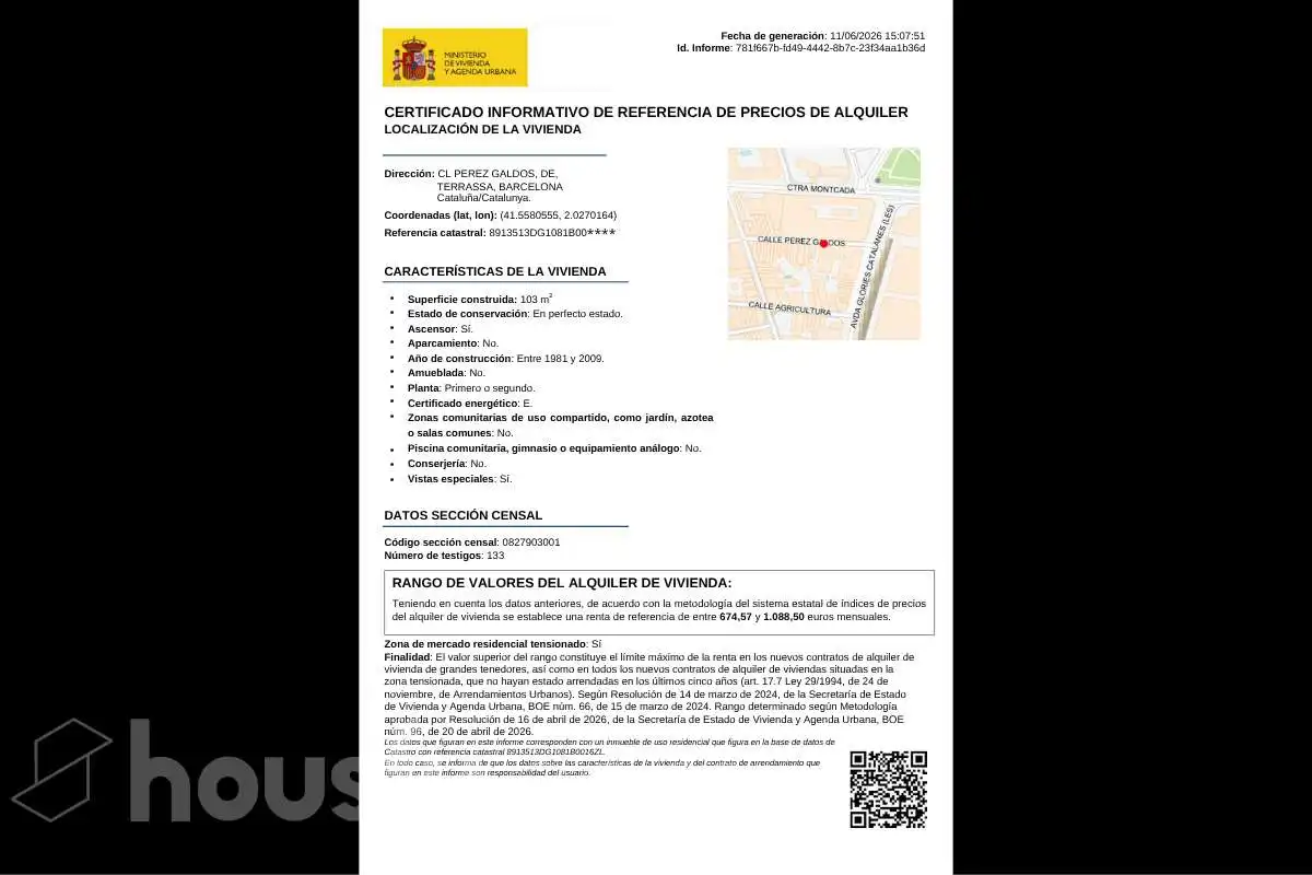 Parking of Flat for rent in Terrassa  with Heating, Terrace and Storage room