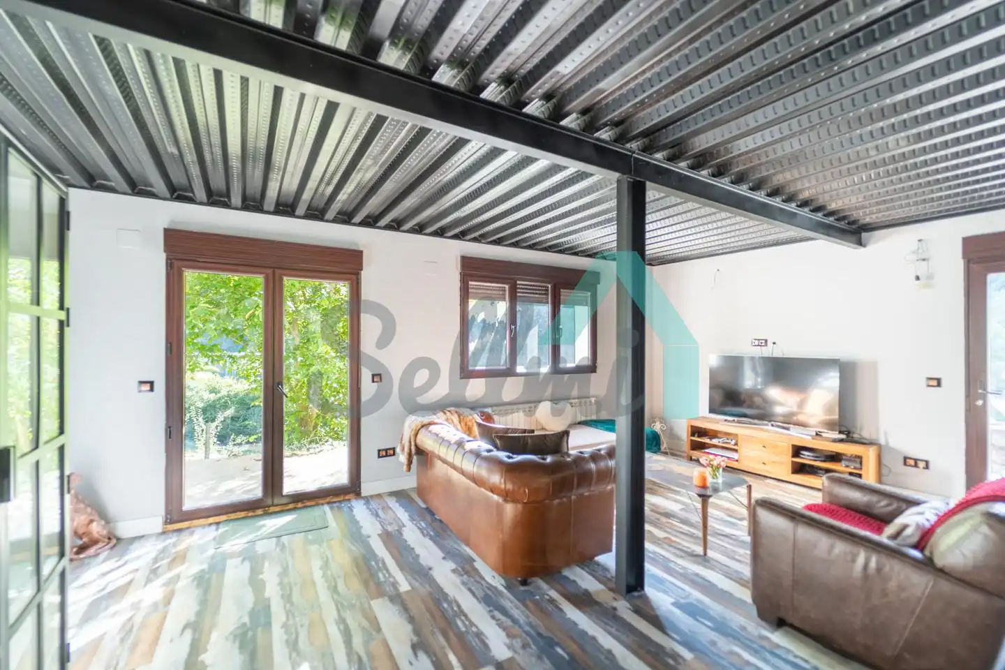 Sala de estar de Casa o chalet de alquiler en Mieres (Asturias) con Calefacción, Terraza y Amueblado