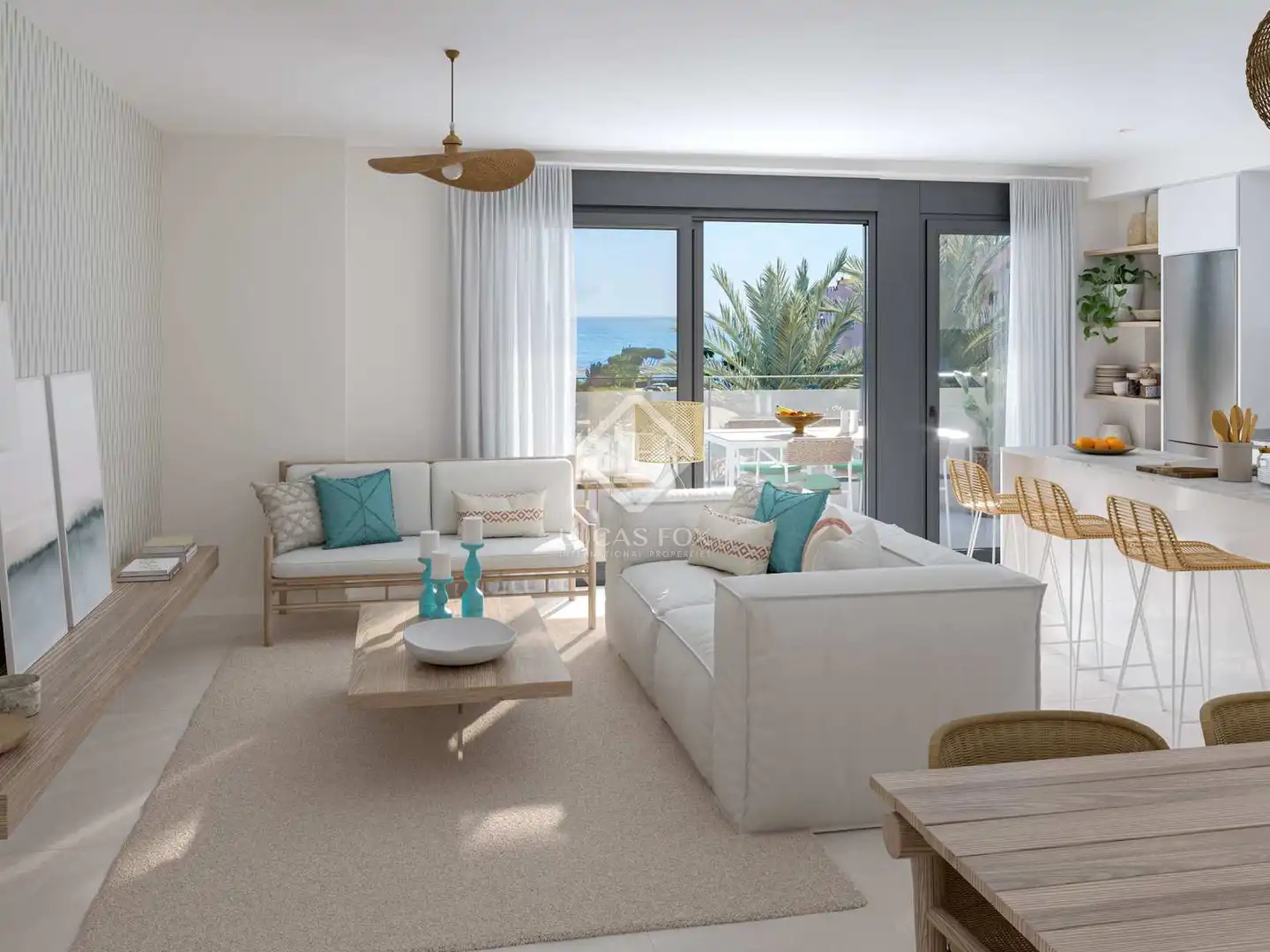 Sala de estar de Ático en venta en Eivissa con Aire acondicionado, Terraza y Piscina