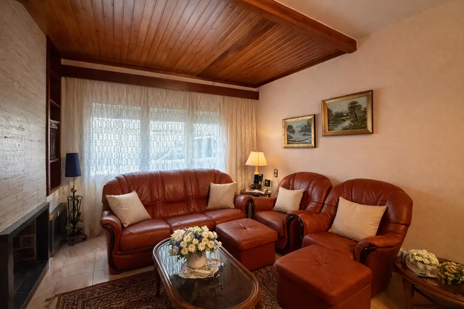 Sala d'estar de Casa o xalet en venda en Riudarenes amb Calefacció, Jardí privat i Balcó