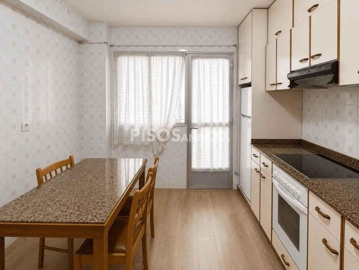 Kitchen of Flat for sale in A Coruña Capital   with Heating, Terrace and Furnished