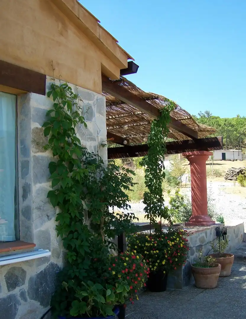 Terraza de Casa o chalet en venta en Calera de León con Jardín privado, Terraza y Amueblado