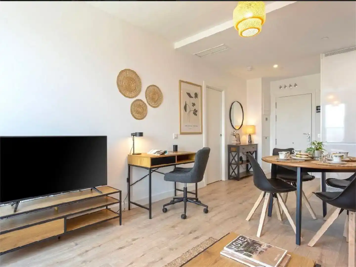 Wohnzimmer von Wohnung zur Miete in Málaga Capital mit Klimaanlage und Schwimmbad