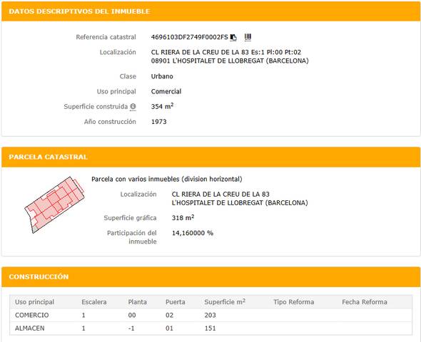 Local comercial en Venta en Riera de la Creu en Centre