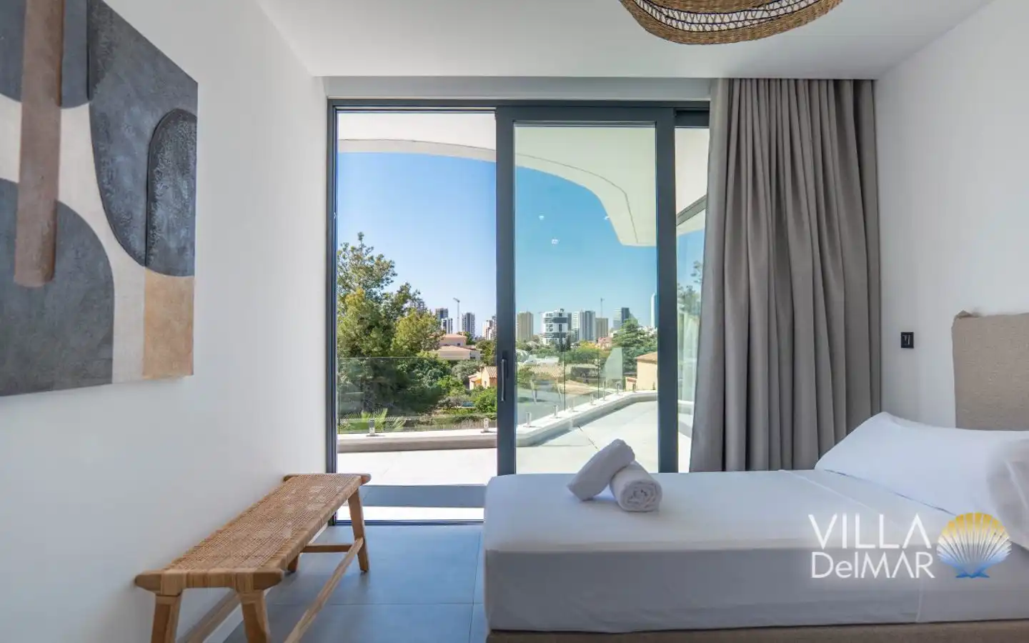 Bedroom of Houses for sale in Calpe / Calp  with Air Conditioner, Heating and Private garden