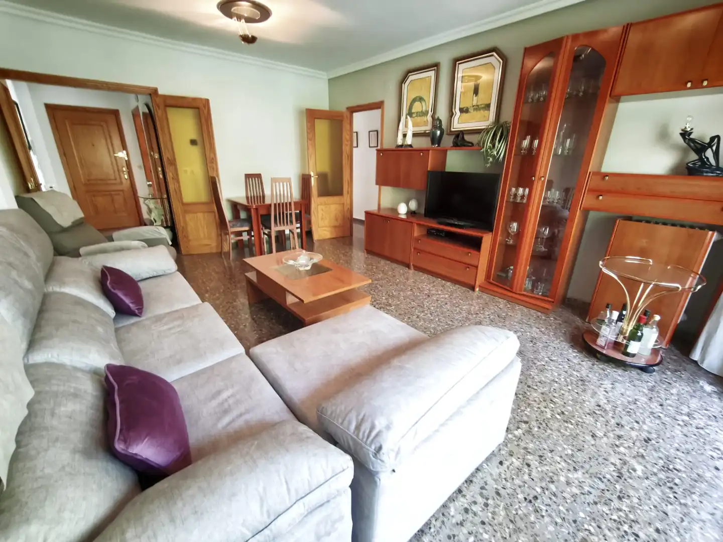 Sala d'estar de Pis en venda en Albacete amb Aire condicionat, Calefacció i Moblat