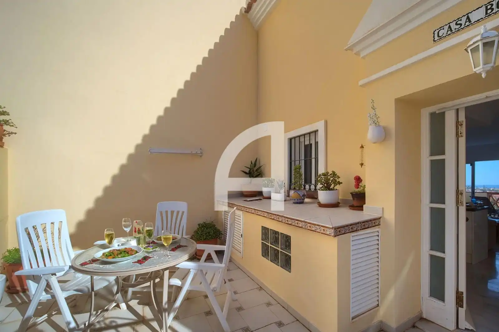 Terrassa de Casa adosada de lloguer en Mijas amb Aire condicionat, Calefacció i Terrassa