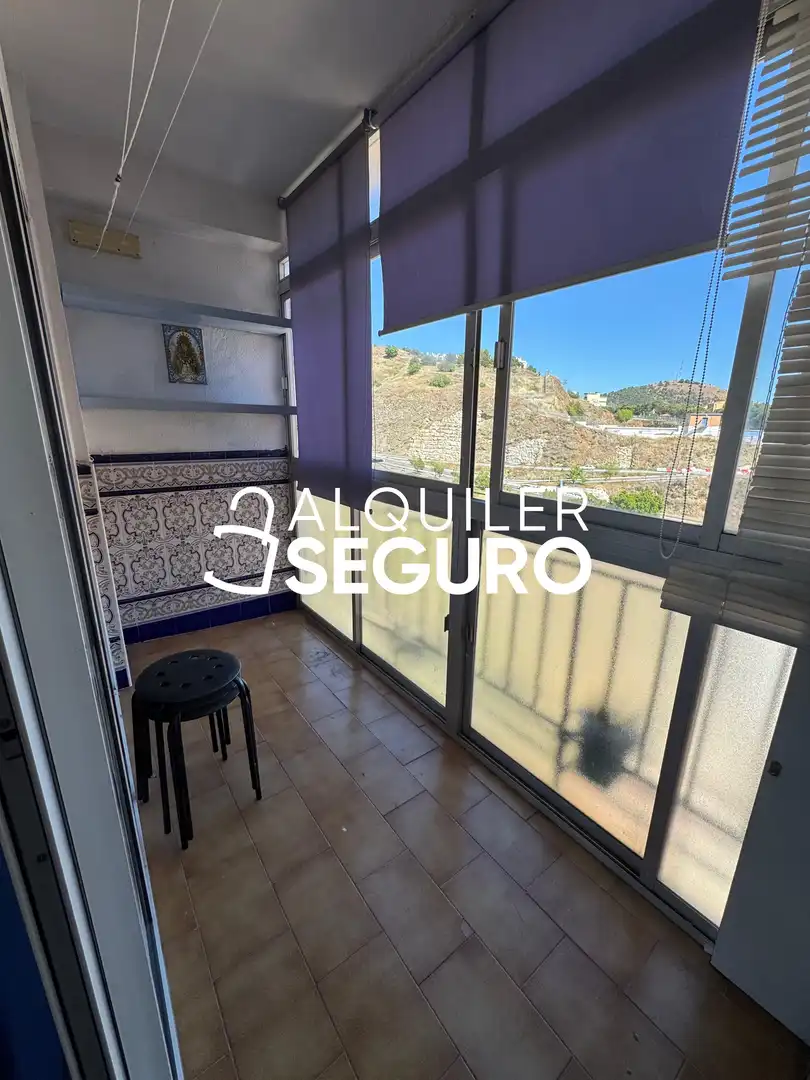 Balcony of Flat for rent in Málaga  with Heating, Terrace and Furnished