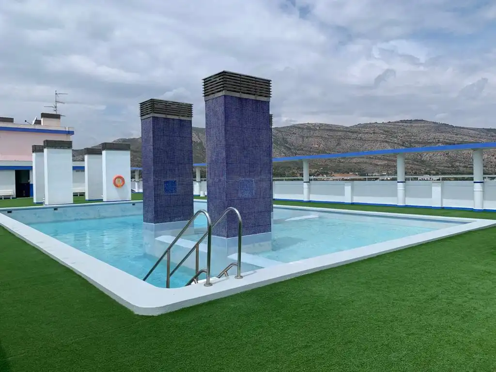 Piscina de Apartamento de alquiler en Oropesa del Mar / Orpesa con Aire acondicionado, Terraza y Amueblado