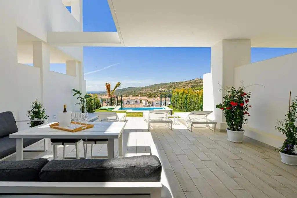 Terrace of Detached homes for sale in Manilva  with Air Conditioner, Private garden and Terrace
