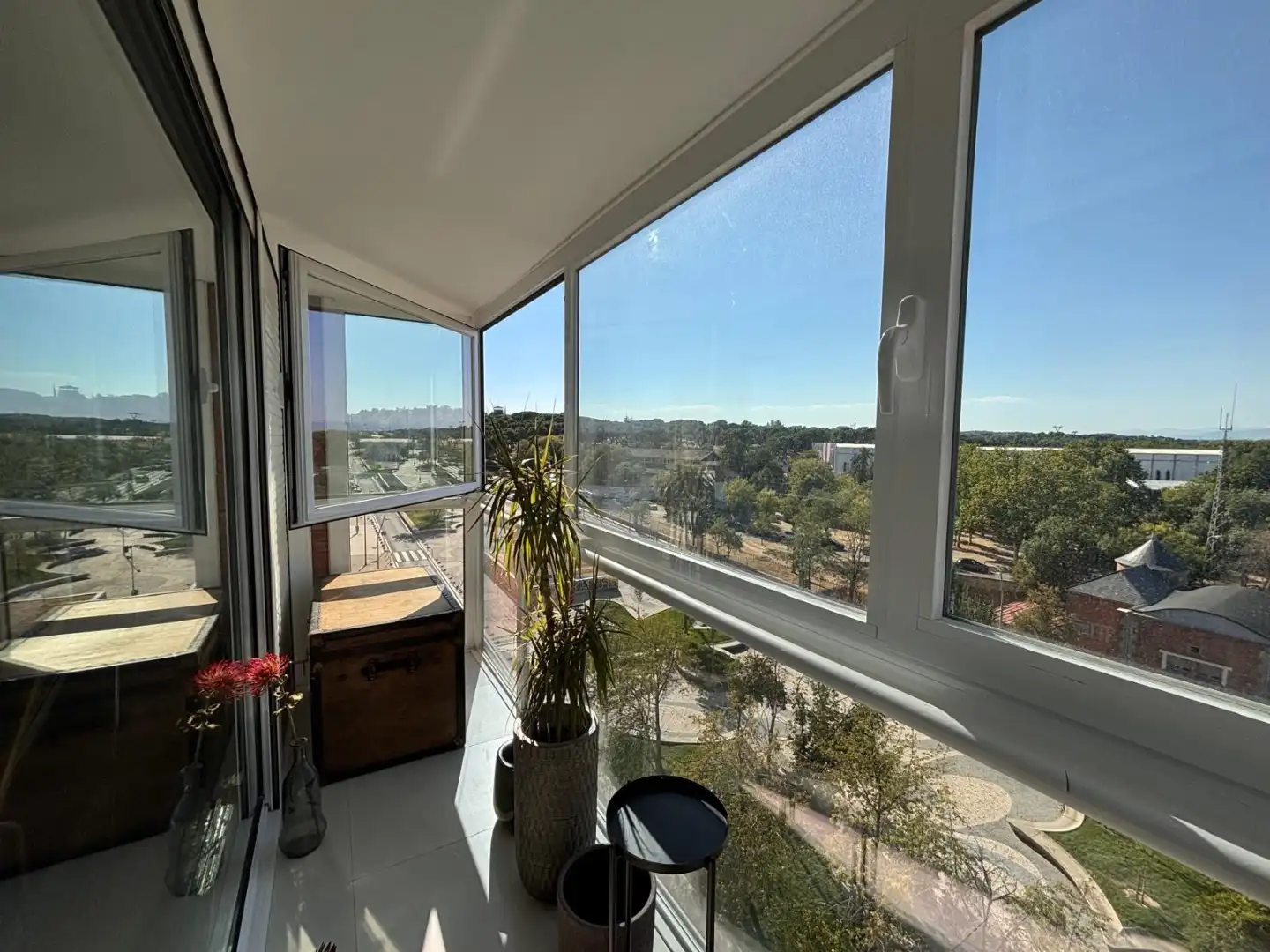 Terrasse von Dachboden zur Miete in Madrid mit Privatgarten, Parkett und Terrasse