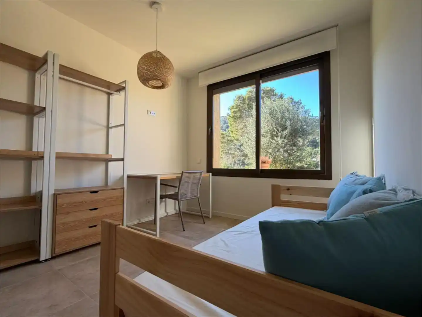 Schlafzimmer von Wohnung zur Miete in Begur mit Klimaanlage und Schwimmbad