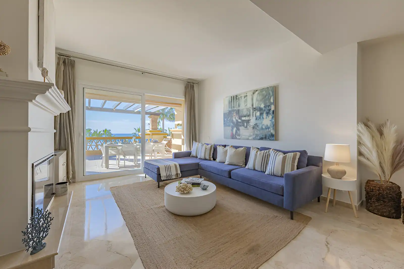 Sala de estar de Apartamento en venta en Marbella con Aire acondicionado, Terraza y Trastero