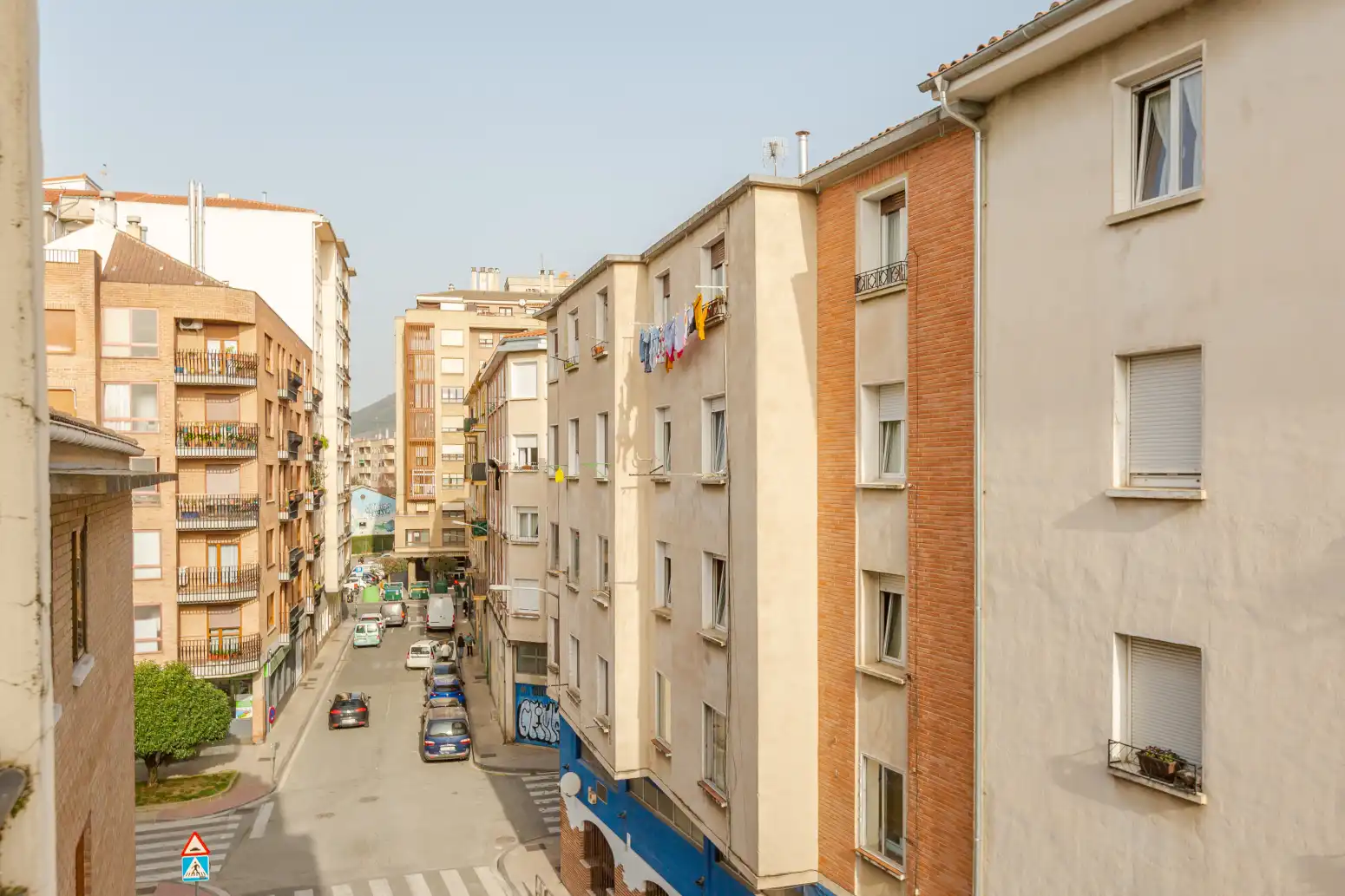 Vista exterior de Pis en venda en Burlada / Burlata amb Calefacció, Parquet i Moblat
