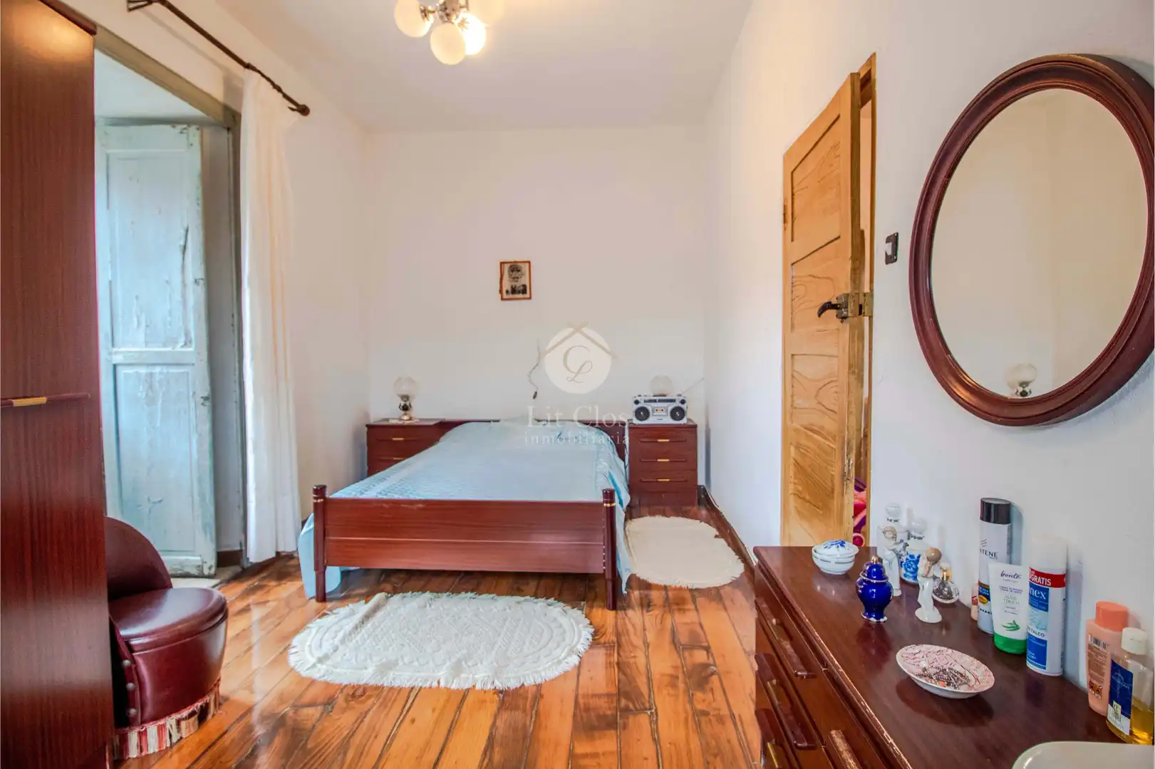Schlafzimmer von Country house zum Verkauf in O Bolo  mit Privatgarten, Terrasse und Möbliert