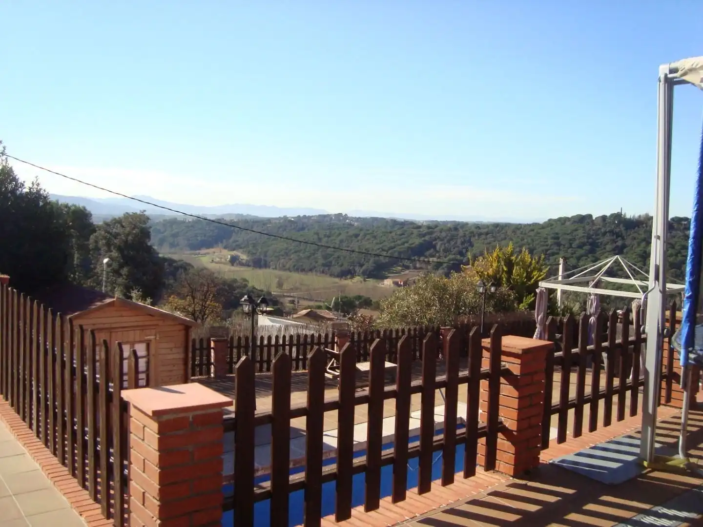 Terrace of Houses for sale in Sant Pere de Vilamajor  with Air Conditioner, Heating and Swimming Pool