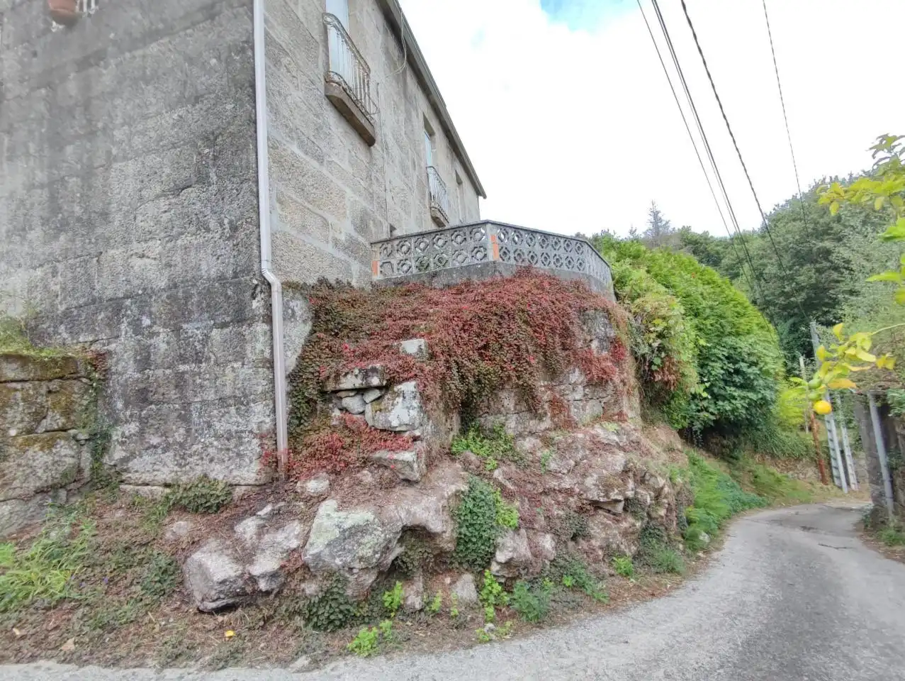 Vista exterior de Casa o chalet en venta en Pazos de Borbén con Calefacción, Jardín privado y Terraza