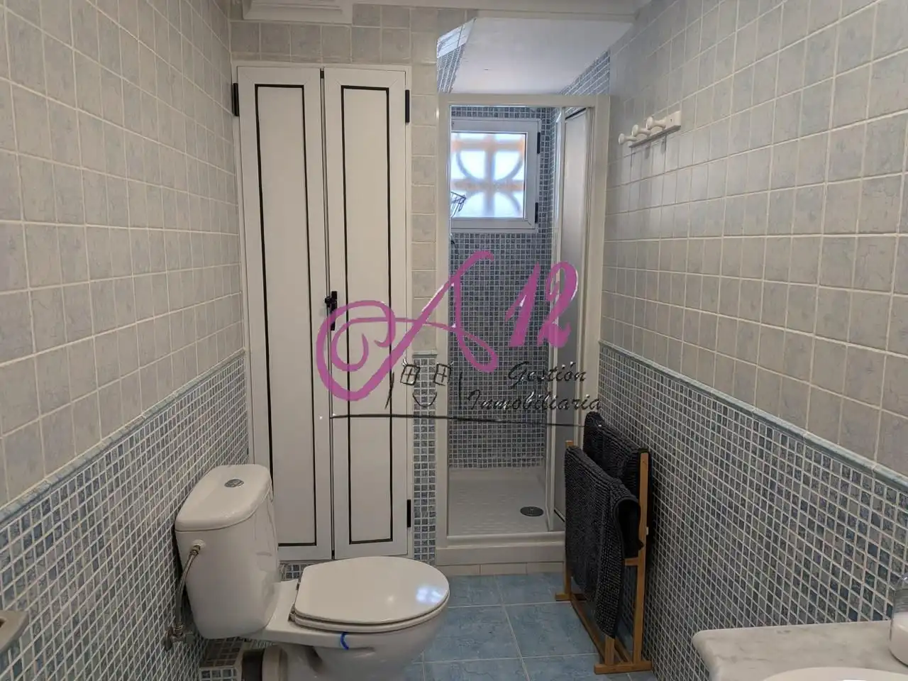 Baño de Piso de alquiler en Valencia con Terraza y Amueblado