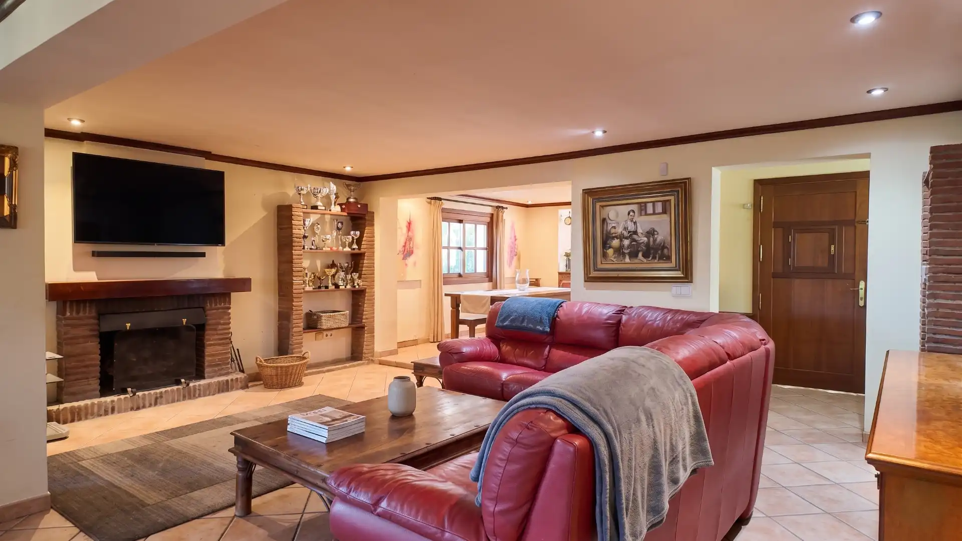 Sala de estar de Casa o chalet en venta en Estepona con Jardín privado y Terraza
