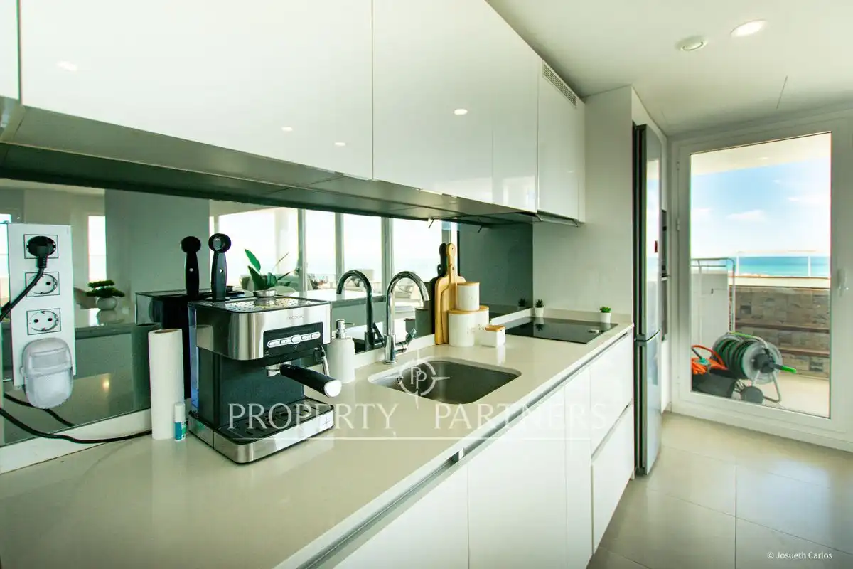 Cocina de Ático en venta en Canet d'En Berenguer con Aire acondicionado, Calefacción y Jardín privado