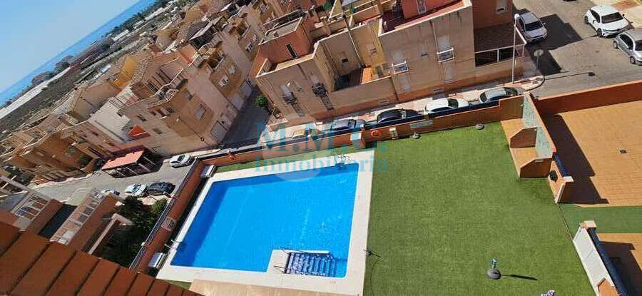 Swimming pool of Attic for sale in Roquetas de Mar  with Air Conditioner, Terrace and Furnished