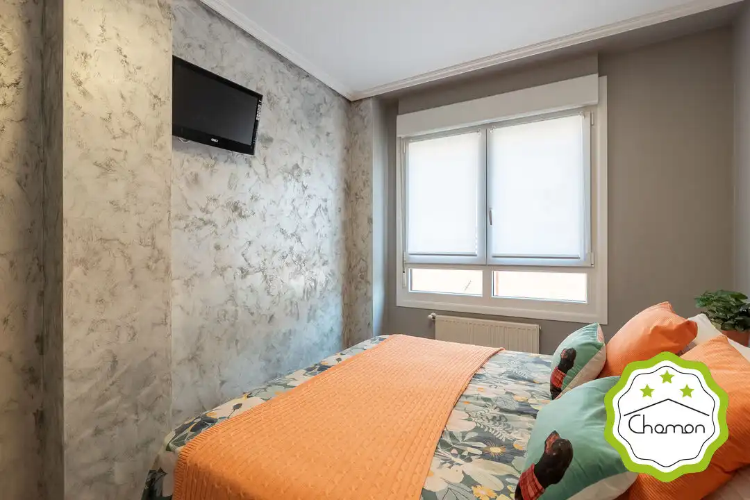 Schlafzimmer von Wohnung zum Verkauf in Bilbao  mit Heizung, Privatgarten und Abstellraum
