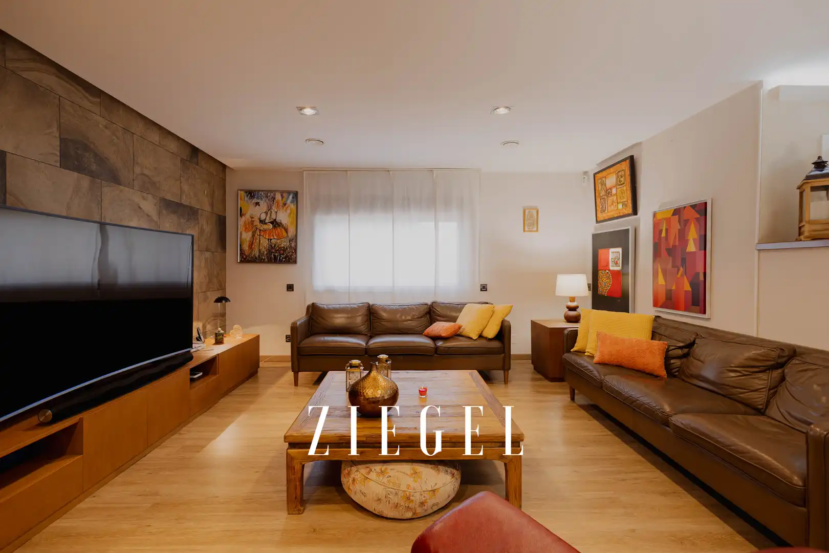 Sala d'estar de Casa o xalet en venda en Tacoronte amb Aire condicionat, Jardí privat i Terrassa