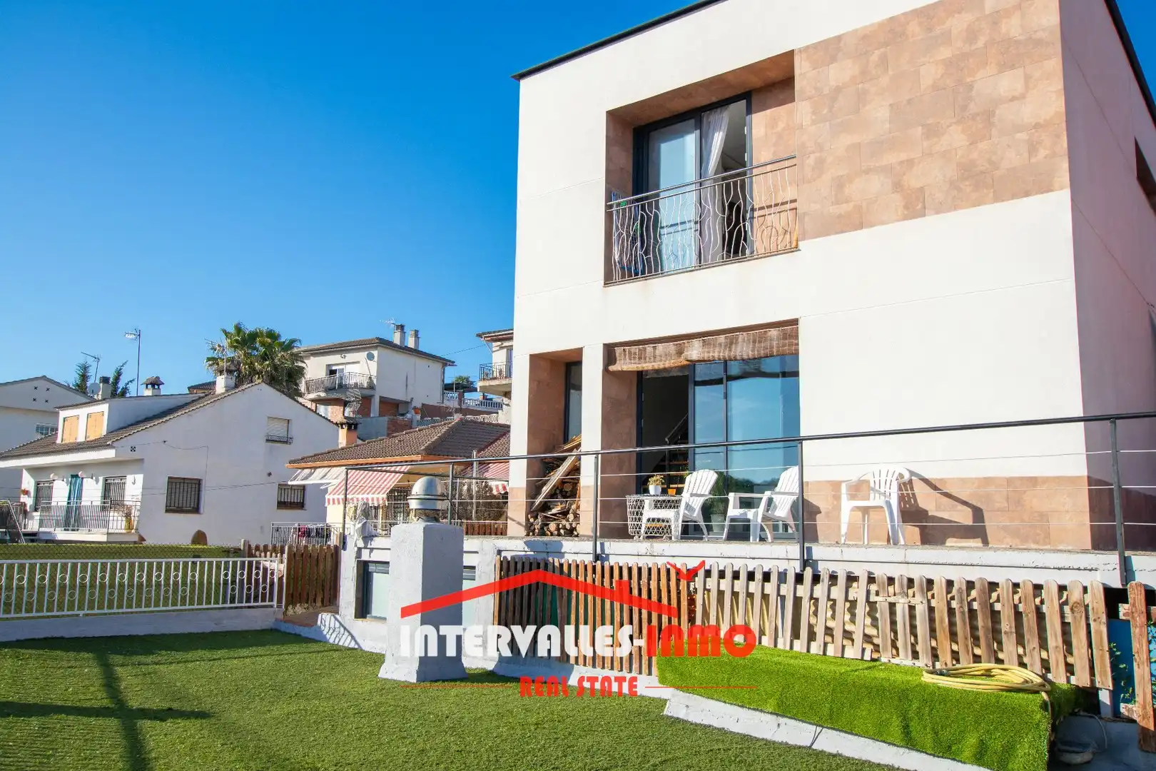 Terrassa de Casa o xalet en venda en Lliçà d'Amunt amb Aire condicionat, Jardí privat i Terrassa