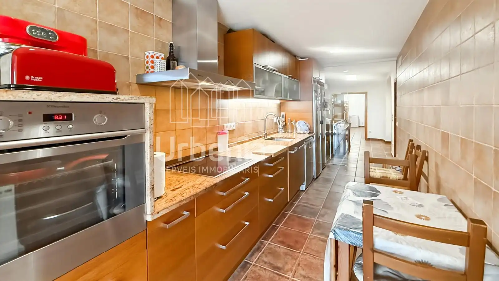 Kitchen of Flat for sale in Tordera  with Heating, Terrace and Furnished