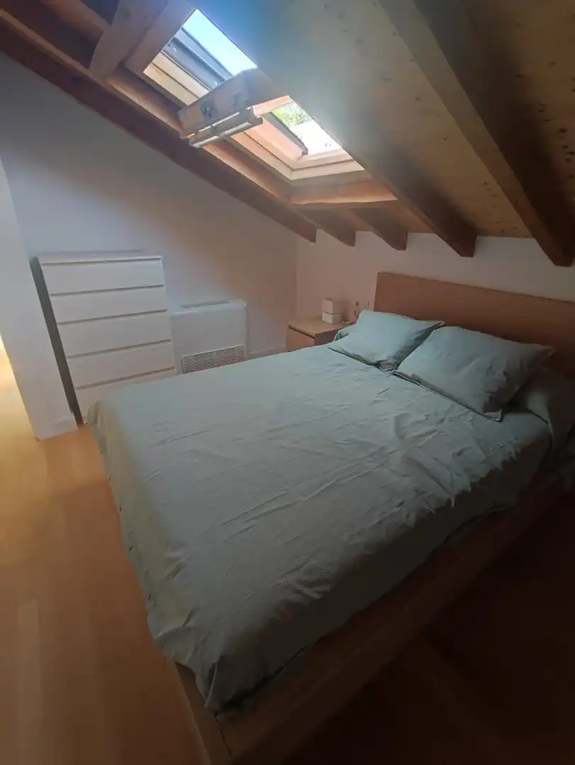 Schlafzimmer von Loft zur Miete in Málaga mit Klimaanlage, Terrasse und Möbliert