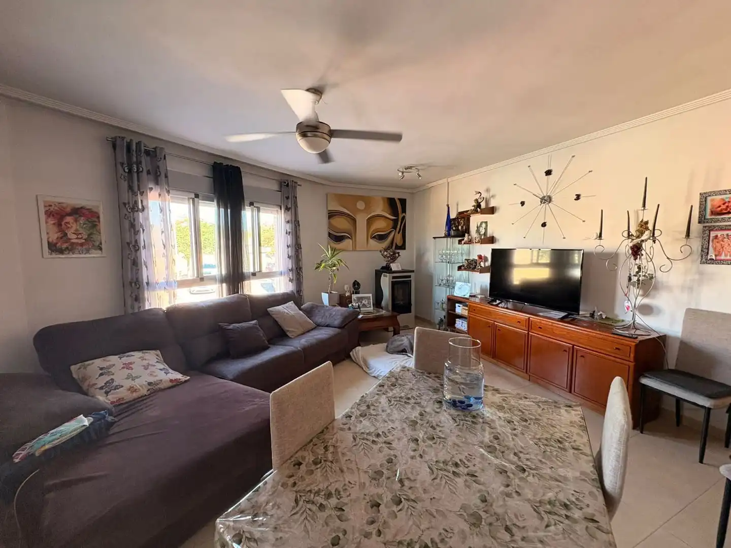 Sala de estar de Apartamento en venta en Sax con Terraza