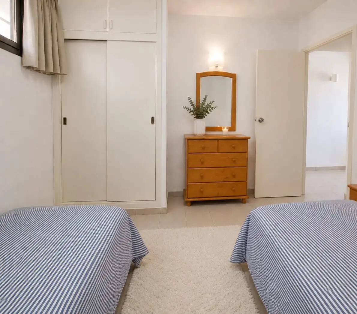 Schlafzimmer von Wohnungen zur Miete in San Bartolomé de Tirajana mit Privatgarten, Terrasse und Schwimmbad