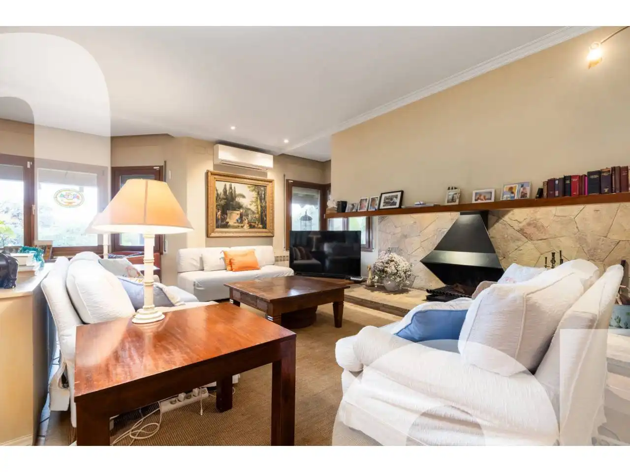 Sala de estar de Casa o chalet de alquiler en Santa Eulàlia de Ronçana con Calefacción, Jardín privado y Terraza