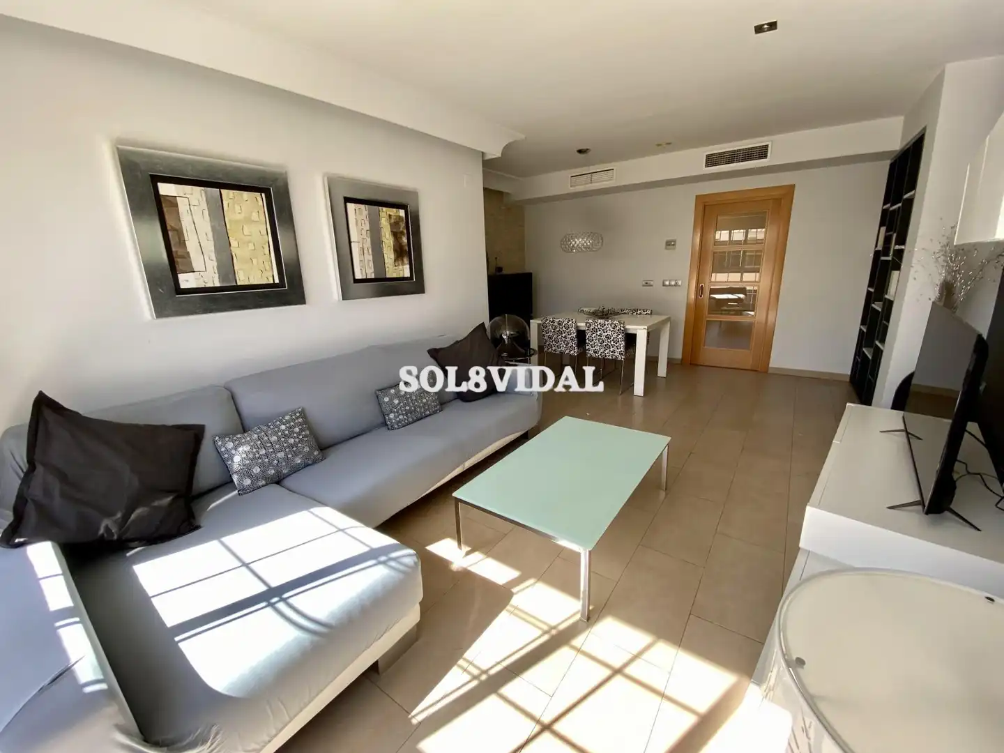 Sala de estar de Piso de alquiler en Orihuela con Aire acondicionado, Calefacción y Amueblado
