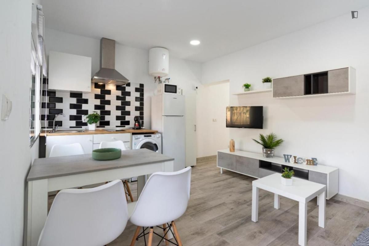 Kitchen of Apartment to rent in Málaga Capital  with Air Conditioner, Furnished and Oven