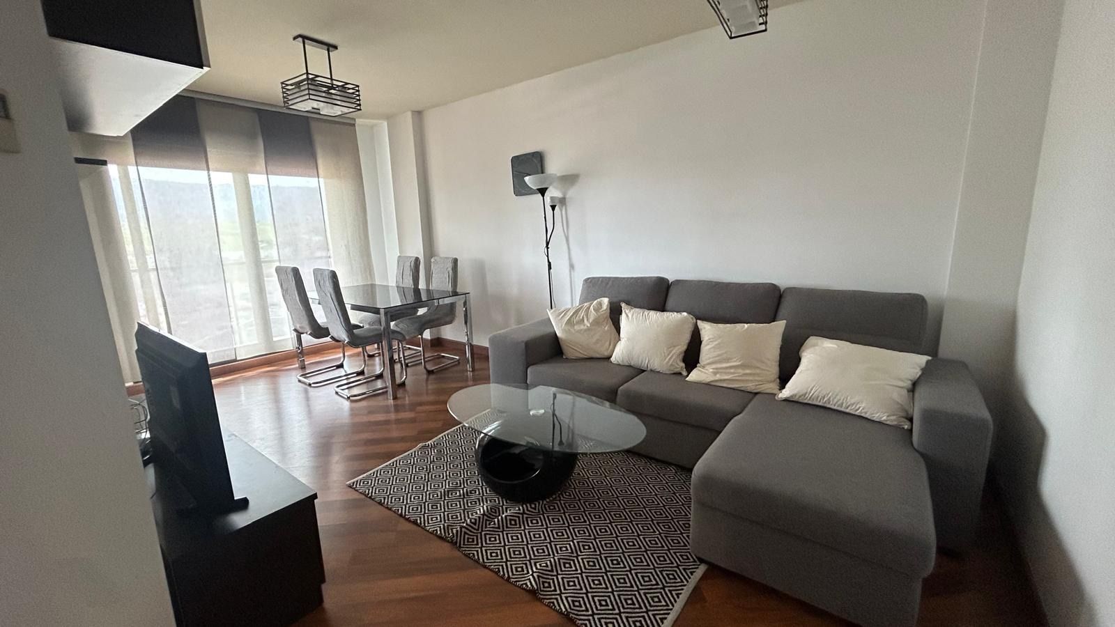 Living room of Flat to rent in Algeciras  with Air Conditioner and Community pool