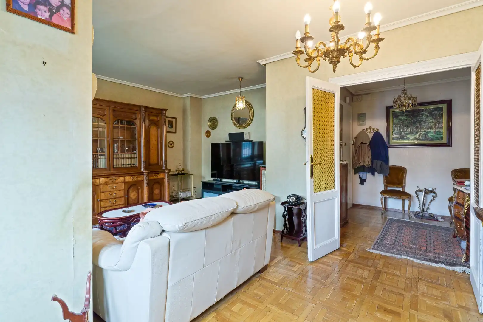 Wohnzimmer von Wohnung zum Verkauf in Madrid mit Heizung, Parkett und Abstellraum